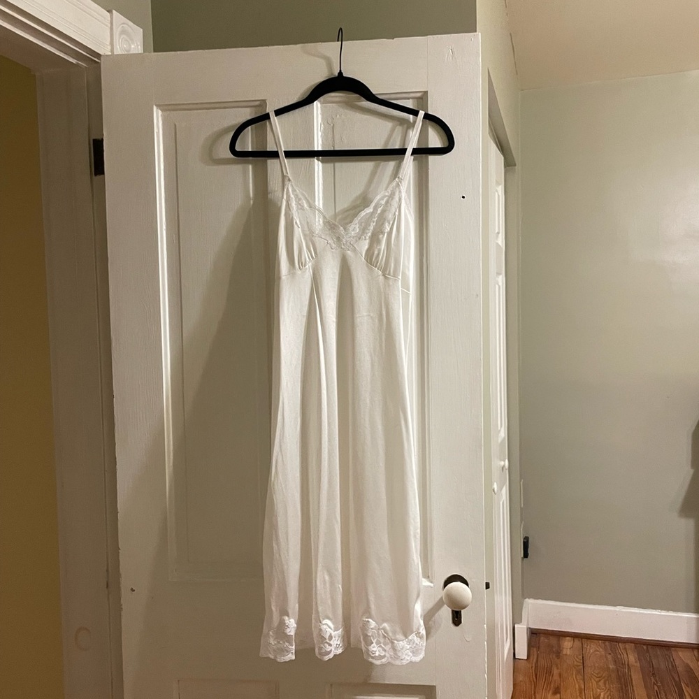 Vintage White Slip Dress